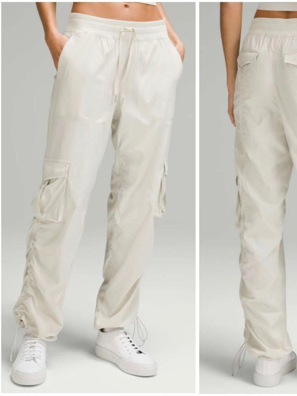 Lululemon Dance Studio Relaxed-Fit Mid-Rise Cargo Pant in Bone
